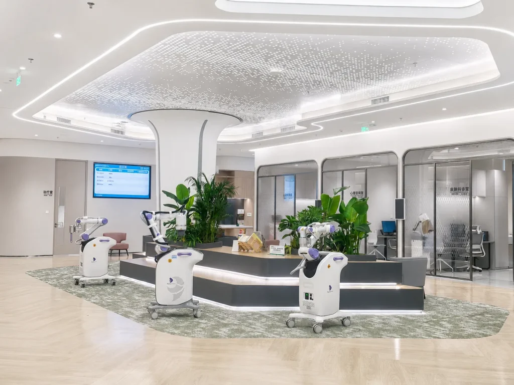 Deyee wellness robotics showroom in Shenzhen